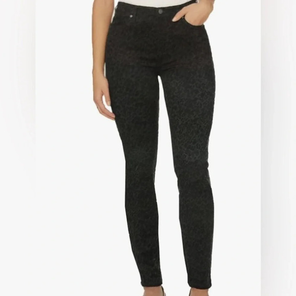 NWOT Buffalo David Bitton Hanna animal print high-rise skinny leg  stretch pants - Picture 1 of 12